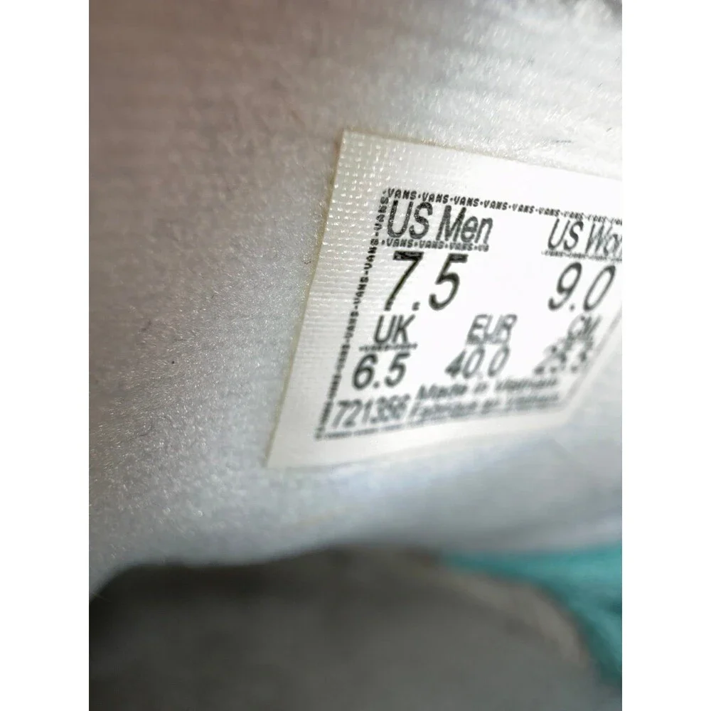 Vans Lowland CC Leather Sneakers Sz. M7.5 W9 White